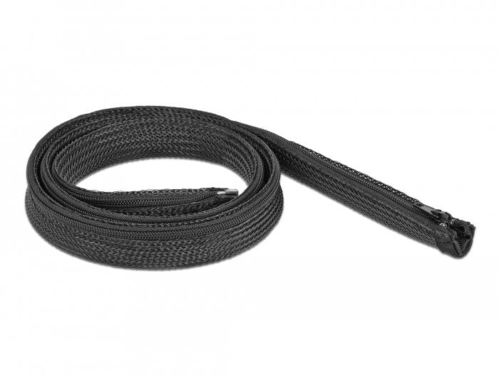 Manguera Trenzada Delock Con Cremallera  Resistente Al Calor 1mx20mm Negro