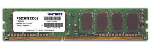 EAN 0815530012252 - Patriot Memory 8GB PC3-10600 módulo de memoria 1 x 8 GB DDR3 240-pin DIMM imagen 1