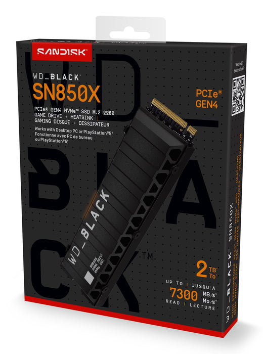 EAN 0718037891309 - SanDisk Black WD_BLACK SN850X NVMe 2 TB M.2 PCI Express 4.0 imagen 3