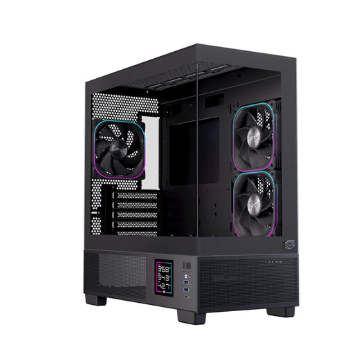 EAN 6977277360011 - Einarex EXCS-SM-51DR-B carcasa de ordenador Micro Torre Negro imagen 2