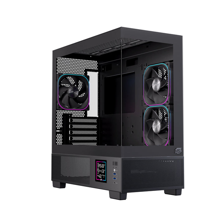 EAN 6977277360011 - Einarex EXCS-SM-51DR-B carcasa de ordenador Micro Torre Negro imagen 1