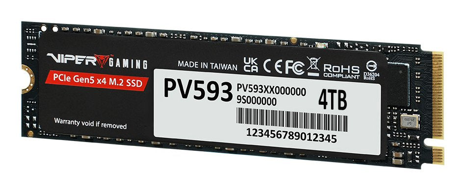 EAN 4711378430639 - Patriot Memory PV593 4 TB M.2 PCI Express 5.0 NVMe 3D TLC NAND imagen 2