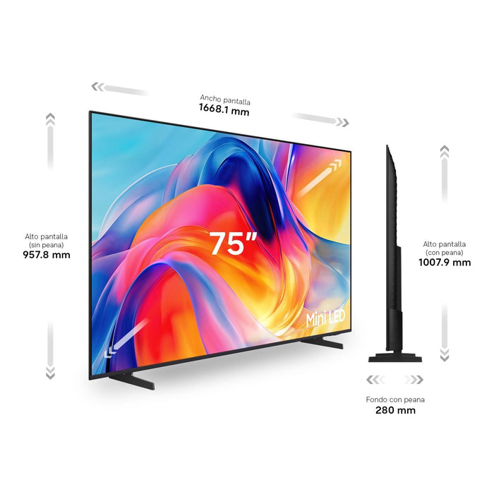 Televisor Samsung Mini Led M72h 75' Ultra Hd 4k Smart Tv Wifi