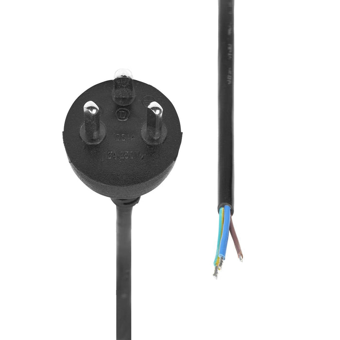 Type K Edb - Open End, Power  Cable, 15m, Black