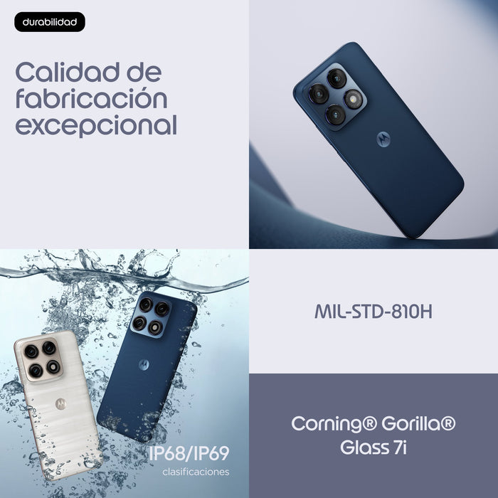 EAN 0840493616353 - Motorola edge 70 pro 17,2 cm (6.78") SIM doble Android 16.0 5G USB Tipo C 8 GB 256 GB 6500 mAh Azul oscur imagen 11