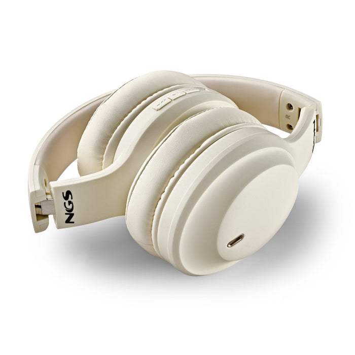 Auriculares Inalámbricos Ngs Artica Glacier Con Micrófono Bluetooth Beiges
