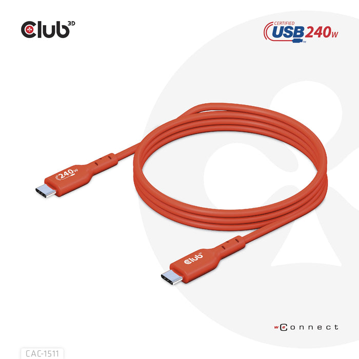 EAN 8719214472627 - CLUB3D CAC-1511 cable USB USB 2.0 USB C Naranja imagen 11