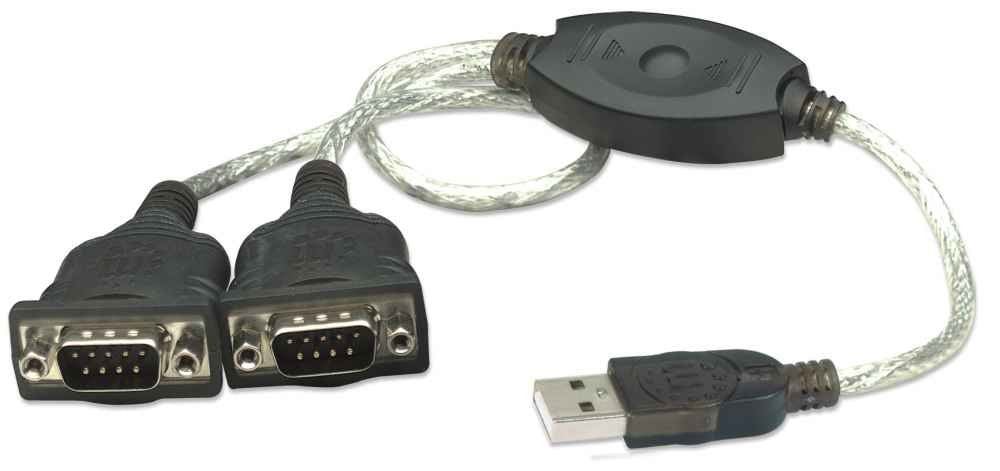 EAN 0766623174947 - Manhattan 174947 cable de serie Negro 0,45 m DB9 imagen 1