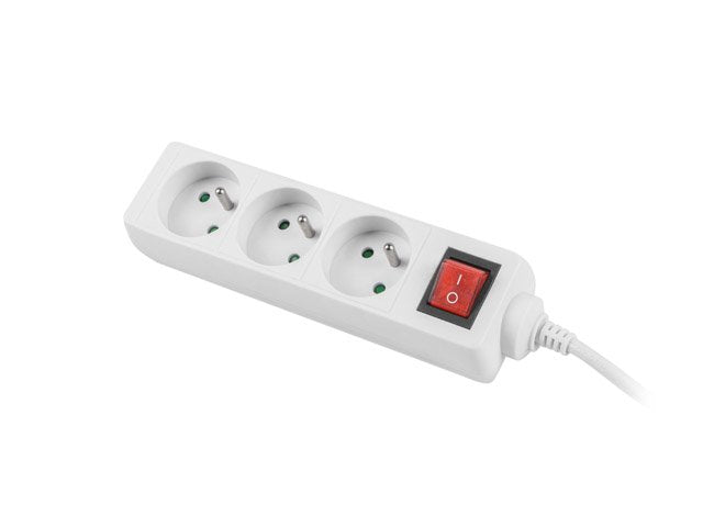 EAN 5901969415490 - Lanberg PS1-03E-0300-W base múltiple 3 m 3 salidas AC Interior Blanco imagen 3