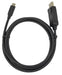 EAN 7333048064226 - Deltaco USBC-DP-BI100 cable DisplayPort 1 m Negro imagen 2