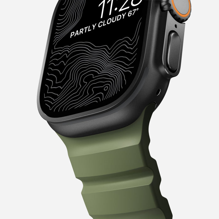 Nomad Rocky Point Band 42/44/45/ 49mm Forest Connector Black