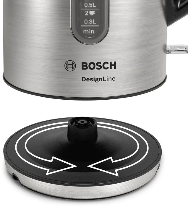 EAN 4242005188062 - Bosch TWK4P440 tetera eléctrica 1,7 L 2400 W Negro, Acero inoxidable imagen 9