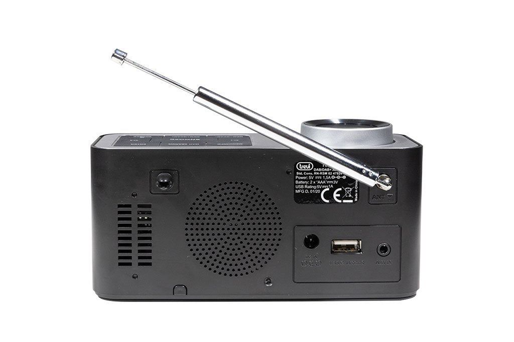 EAN 8011000024073 - Trevi RC 80D6 DAB Portátil Analógico y digital Negro, Plata imagen 5