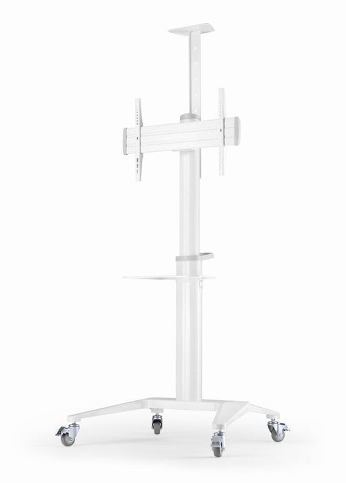 Gembird Aluminum Tv Floor Stand With Caster Wheels 37-70" White