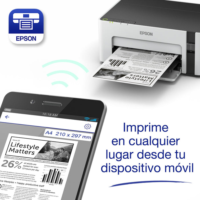 EAN 8715946655420 - Epson EcoTank ET-M1120 impresora de inyección de tinta 1440 x 720 DPI A4 Wifi imagen 8