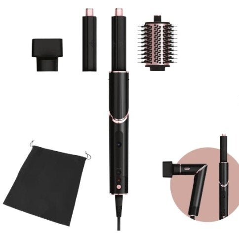 EAN 622356270601 - Shark FlexStyle HD424EU Herramienta de peinado con múltiples accesorios Caliente Negro, Oro rosa 1400 W 2, imagen 1