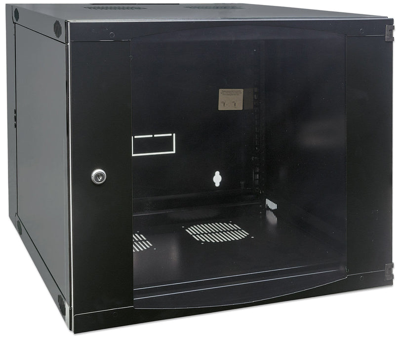 Intellinet Network Cabinet, Wall Mount (Double Section Hinged Swing Out), 6u, Usable Depth 235mm/Width 465mm, Negro, Flatpack, Max 30kg, Swings Out For Access To Back Of Cabinet When Installed On Wall, 19", Parts For Wall Install (Eg
