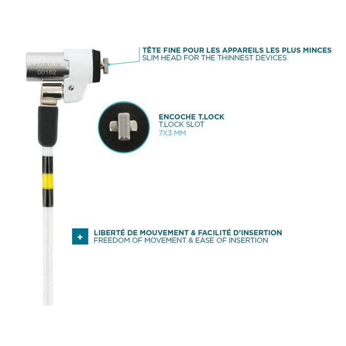 EAN 3700992523767 - Mobilis 001325 cable antirrobo Blanco 1,8 m imagen 4