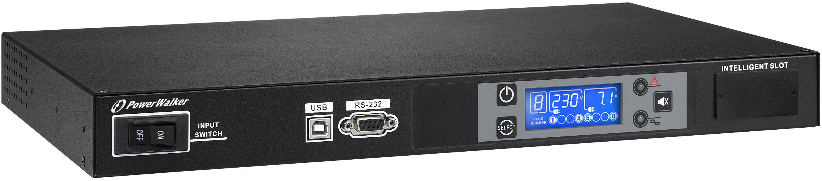 EAN 4260074978162 - PowerWalker RC-16A unidad de distribución de energía (PDU) 8 salidas AC 1U Negro imagen 2