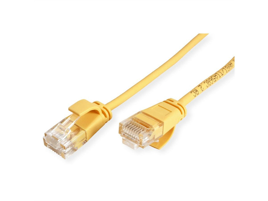 Roline Verde Utp Cable De Red Cat.6a (Class Ea), Lsoh, Slim, Gelb, 1,5 M