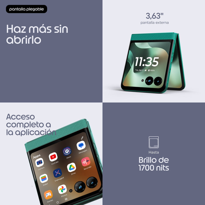 Motorola Razr 70 5g 8gb Ram 256gb - Sporting Green De
