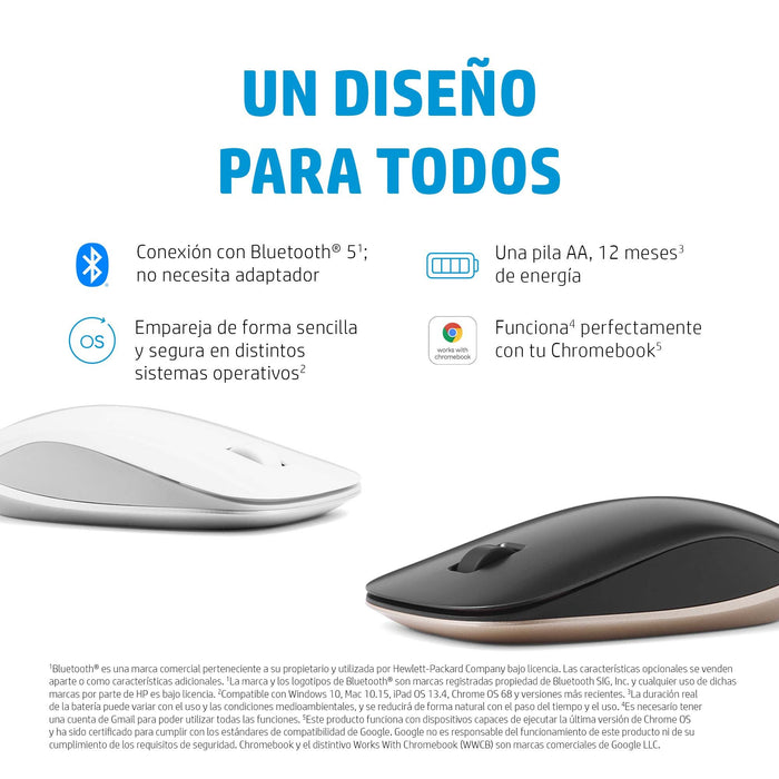 EAN 0196068933579 - HP 410 Slim Ash Silver Bluetooth Mouse ratón Ambidextro 2000 DPI imagen 6