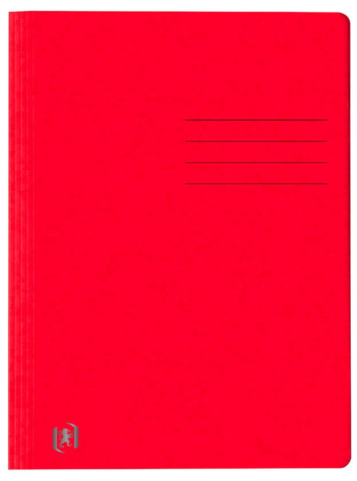 Oxford Carpeta De Anillas Din A4 Cartón Rojo