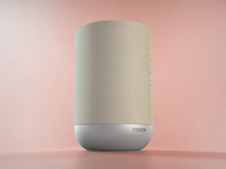 Denon Home 200 Silver Altavoz Inteligente Inalámbrico Con Tecnología Heos Y Sonido Dolby Atmos.