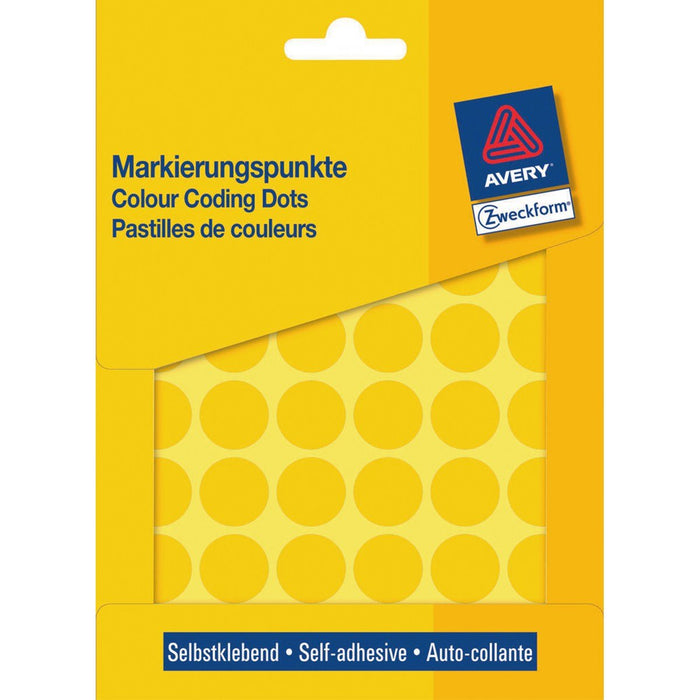 Avery Zweckform Klebepunkte 3377 Amarillo Ø 18,0 Mm, 1.056 Unidades