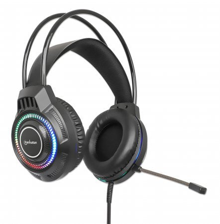 EAN 766623180696 - Manhattan 180696 auricular y casco Auriculares Alámbrico Diadema Juego USB tipo A Negro imagen 3