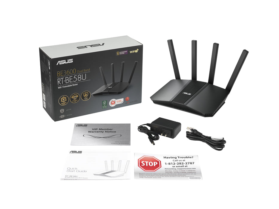 EAN 4711387452943 - ASUS RT-BE58U V2 router inalámbrico 2.5 Gigabit Ethernet Doble banda (2,4 GHz / 5 GHz) Negro imagen 13