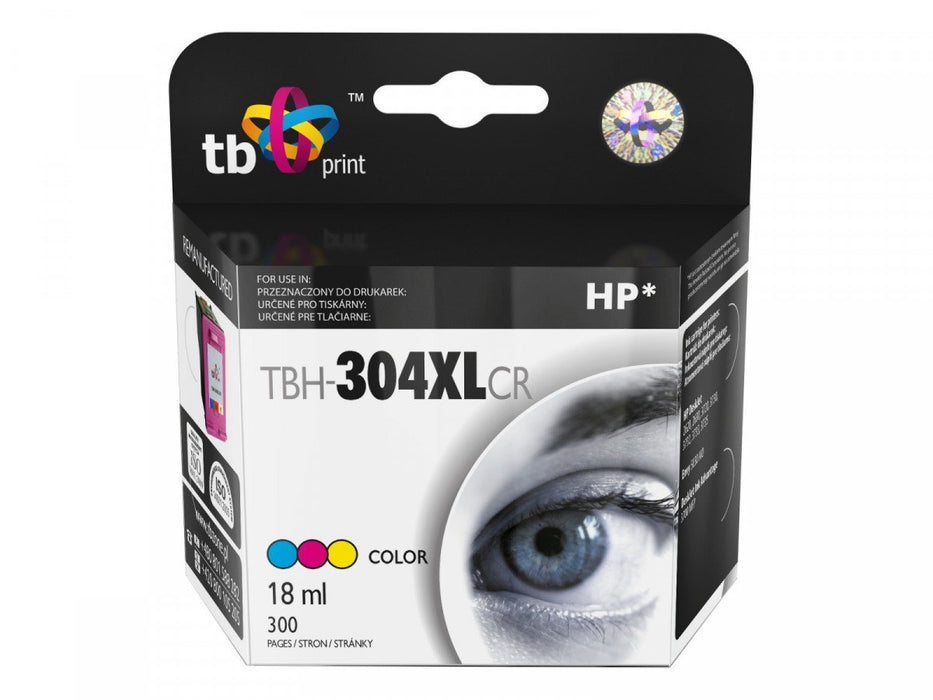 EAN 5902002047876 - TB Print TBH-304XLCR cartucho de tinta 1 pieza(s) Azul, Púrpura, Amarillo imagen 1