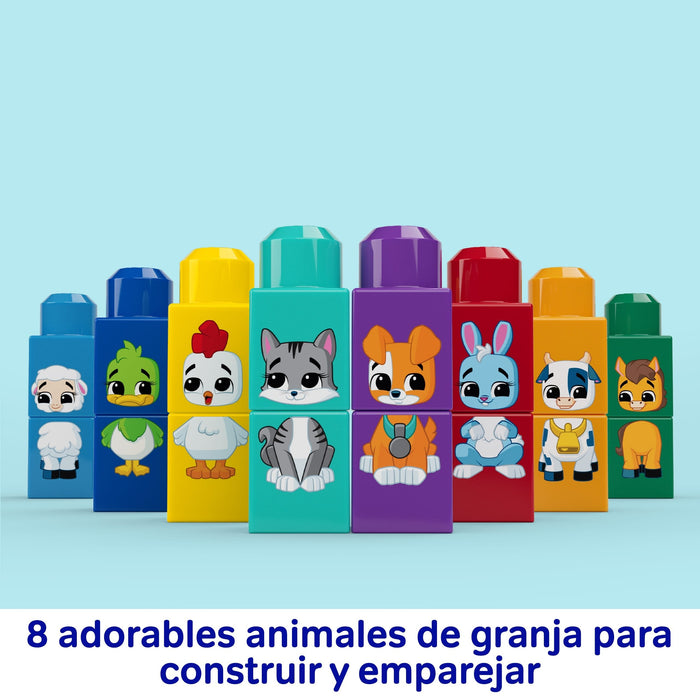 Tractor Animalitos Encajables Mega Bloks 30pzs