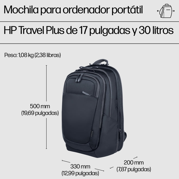 Hp Mochila Para Portátil De 17 Pulgadas Travel Plus 30l