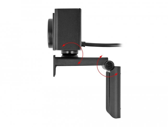 Delock Webcam Usb Uhd Con Micrófono 4k 30 Hz Punto De Vista De 110° Y Trípode
