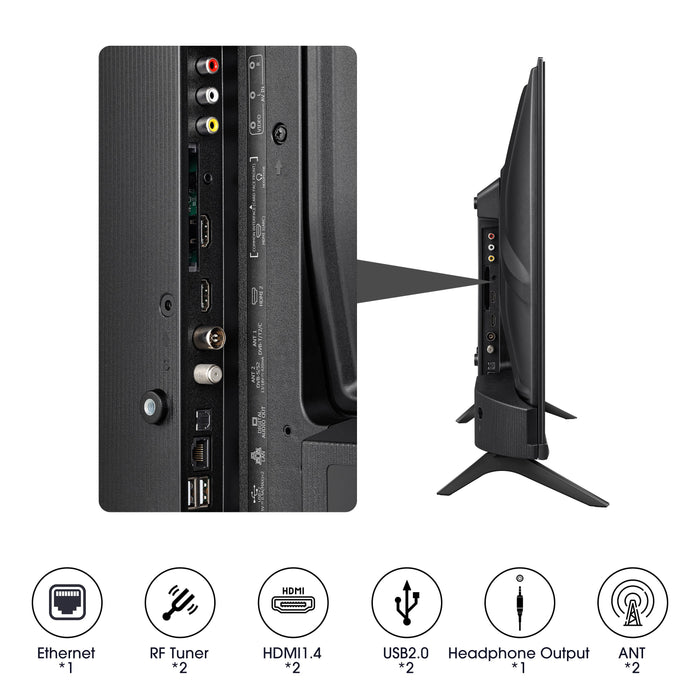 EAN 6942147489451 - Hisense 32A4K 81,3 cm (32") HD Smart TV Wifi Negro 200 cd / m² imagen 6