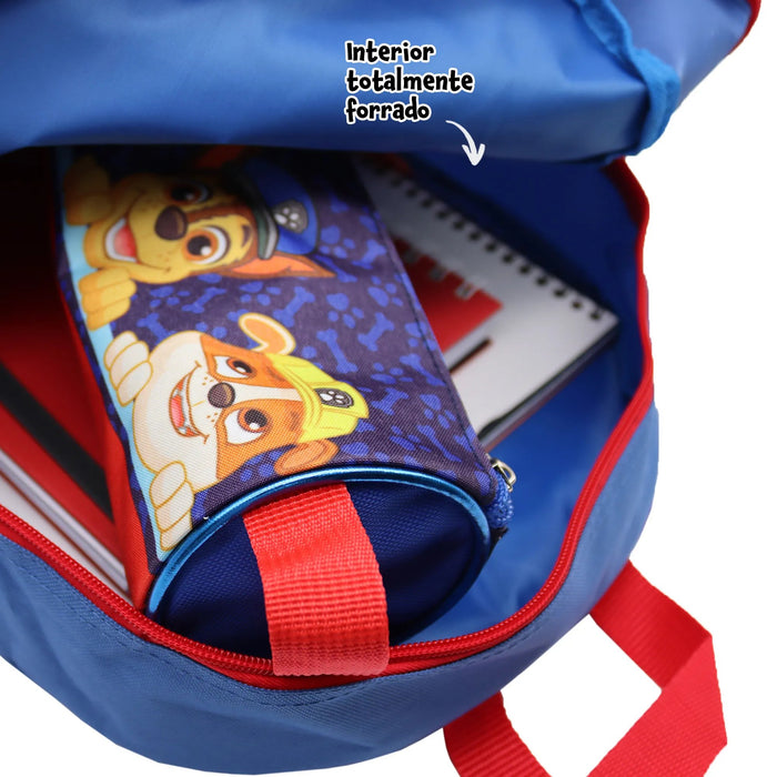 EAN 8435632406166 - DAM Electronics TBT424133C30 mochila Mochila escolar Azul, Rojo Cuero, Poliéster imagen 4