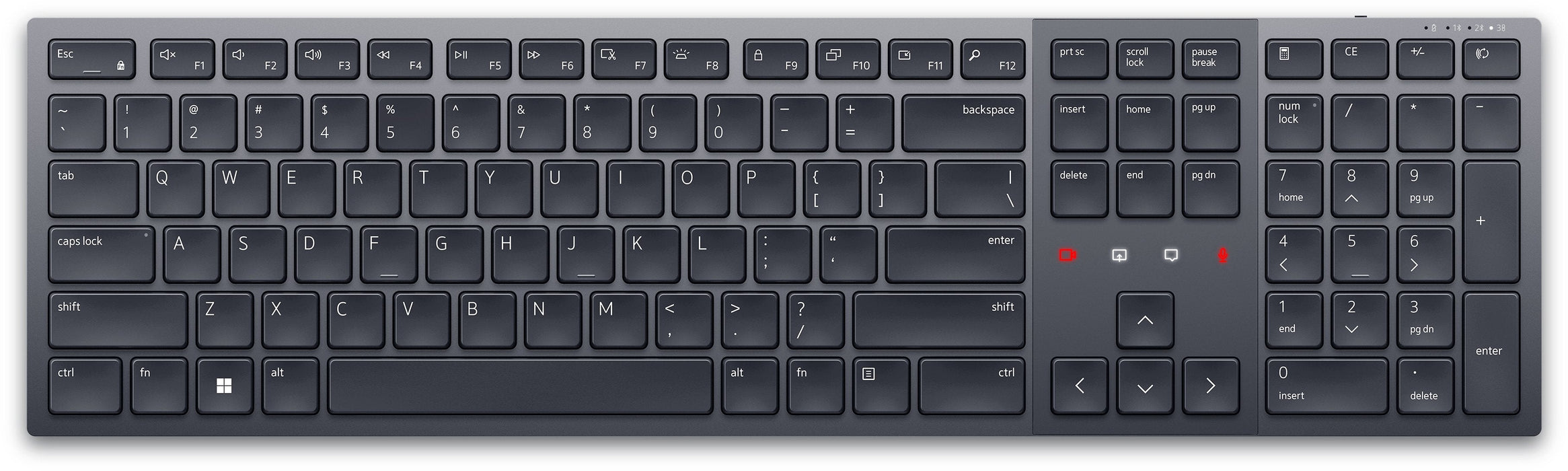 Dell Kb900 Teclado Rf Wireless + Bluetooth Azerty Francés Grafito