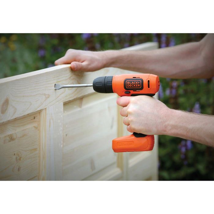 EAN 5035048631706 - Black & Decker BDCD8-QW taladro Sin llave Negro, Naranja imagen 6