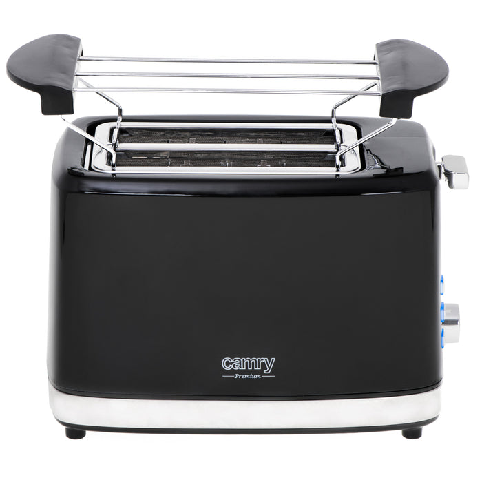 EAN 5903887800150 - Camry Premium CR 3218 tostadora 6 2 rebanada(s) 900 W Negro, Plata imagen 3