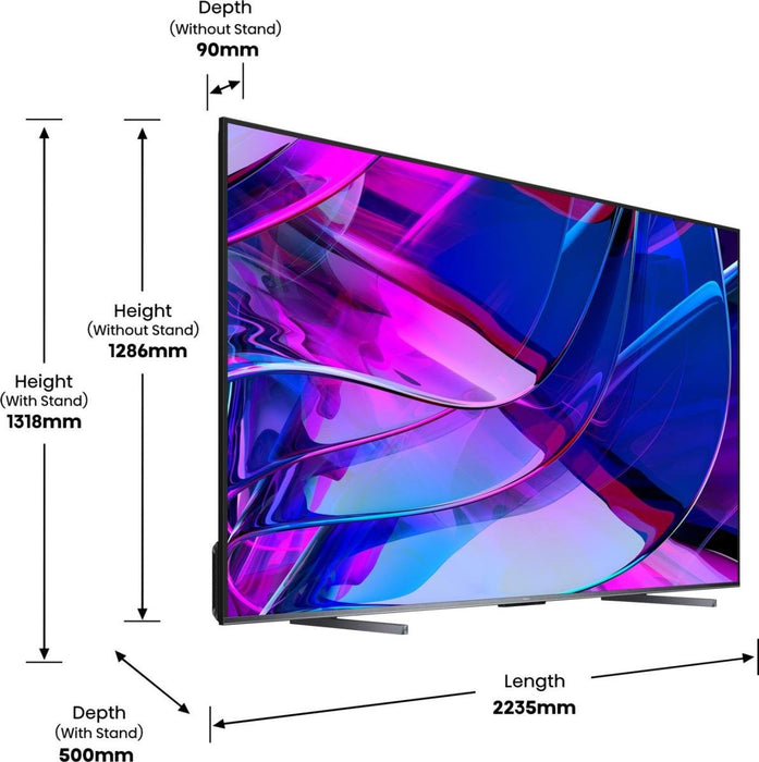 Tv Hisense 100u7kq 100" Mini-Led Uhd 4k Smarttv