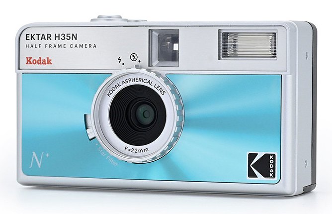 Kodak Ektar H35n Hf Film Camera Analogcamara-Set Con Kodak Ultramax, Blue