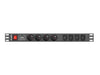 EAN 5901969414431 - Lanberg PDU-04E04I-0200-BK unidad de distribución de energía (PDU) 4 salidas AC 1U Negro imagen 2