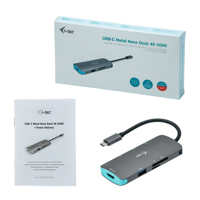EAN 8595611702891 - i-tec Metal C31NANODOCKPD base para portátil y replicador de puertos Alámbrico USB 3.2 Gen 1 (3.1 Gen 1)  imagen 5