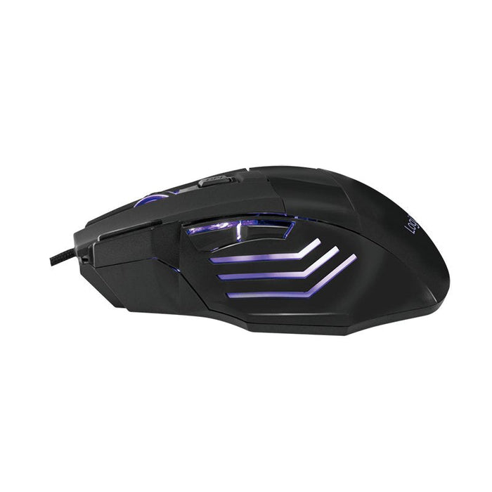 Raton Logilink Id0202 Gaming Usb Negro 2400 Dpi, 6 Botones