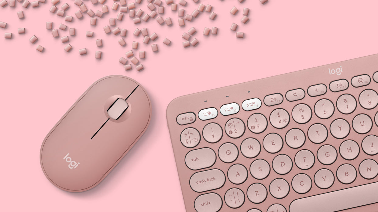 EAN 5099206115378 - Logitech 920-012205 teclado Ratón incluido Universal RF Wireless + Bluetooth QWERTZ Alemán Rosa imagen 8