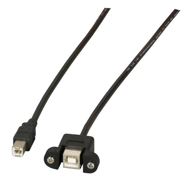 Usb2.0 Verlängerung B-B,St.-Einbaubuchse,1.8m,Sw,Classic