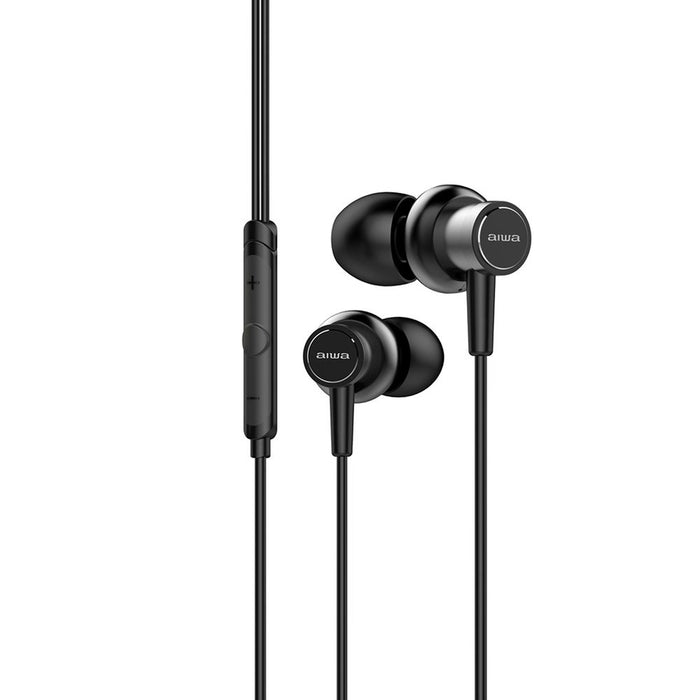 EAN 8435256896657 - Aiwa ESTM-500BK auricular y casco Auriculares Alámbrico Dentro de oído Música Negro imagen 1
