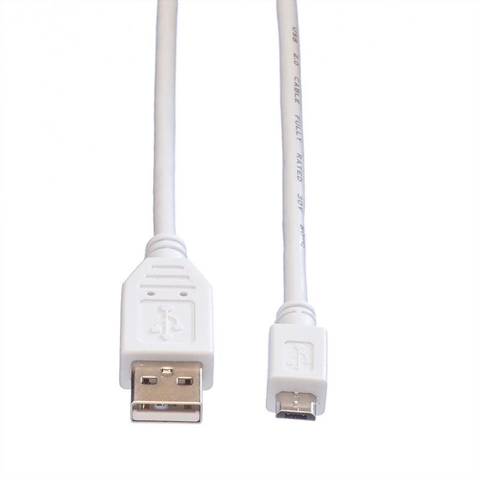 Cable Value 11998751 Usb 0,15 M Usb 2.0 Usb A Micro-Usb B Blanco