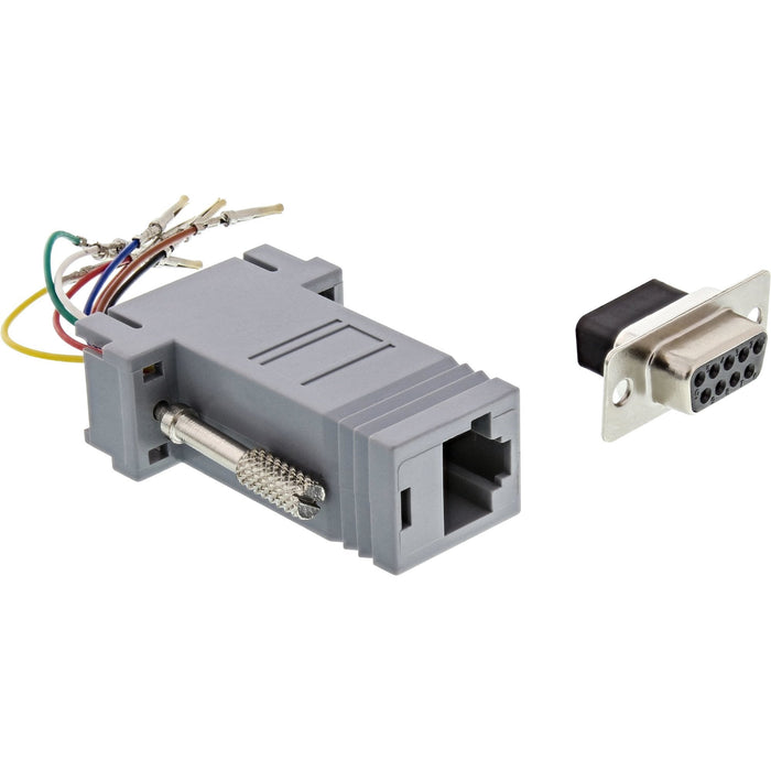 Adaptador Inline Sub-D De 9 Pines Hembra A Rj45 Hembra